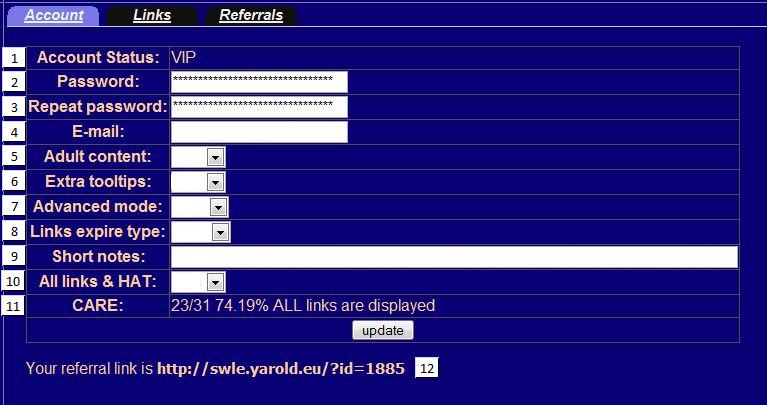 Account Tab Account Tab
